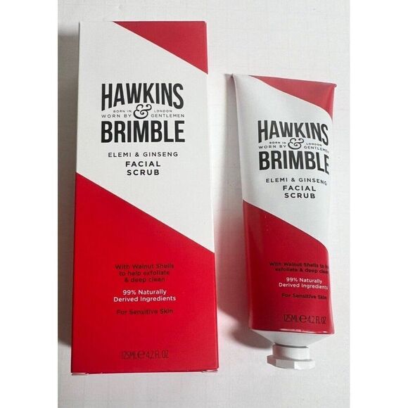 Hawkins & Brimble Elemi Ginseng face wash Scrub NEW In Box - Picture 3 of 5
